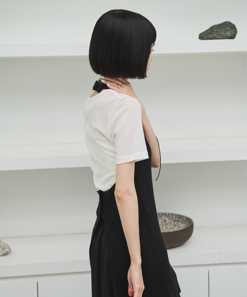 AIC.（エーアイシー）の「リブ編みホルタートップス（その他トップス・レディース・ブラック/キナリ・FREE）」の22枚目の写真