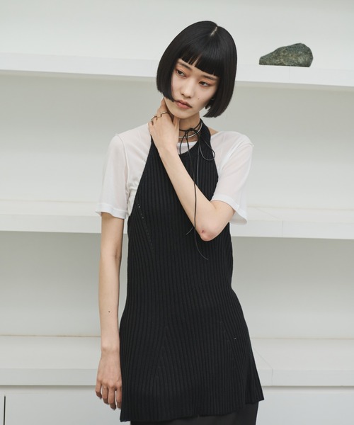 AIC.（エーアイシー）の「リブ編みホルタートップス（その他トップス・レディース・ブラック/キナリ・FREE）」の19枚目の写真