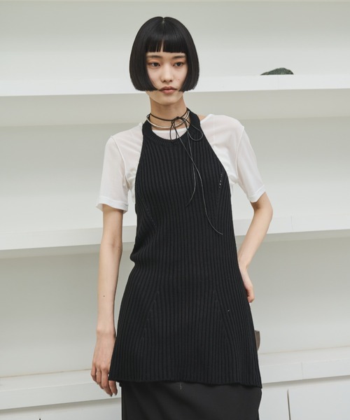 AIC.（エーアイシー）の「リブ編みホルタートップス（その他トップス・レディース・ブラック/キナリ・FREE）」の17枚目の写真