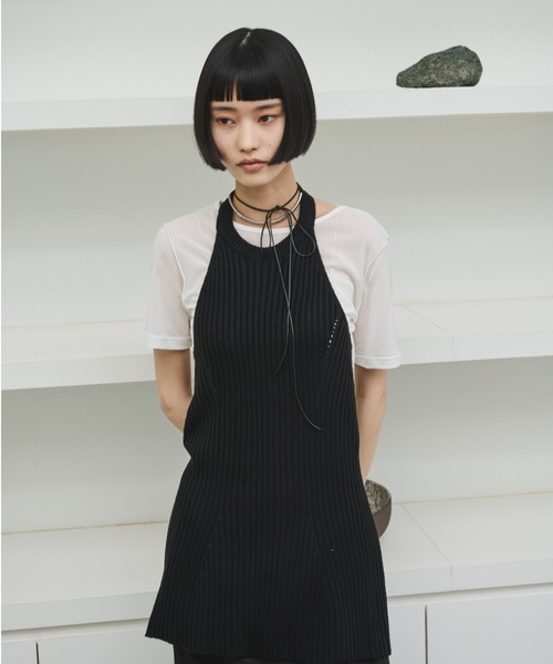 AIC.（エーアイシー）の「リブ編みホルタートップス（その他トップス・レディース・ブラック/キナリ・FREE）」の20枚目の写真