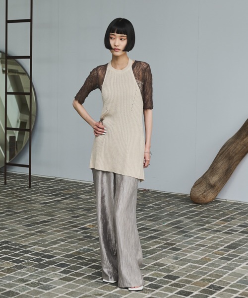 AIC.（エーアイシー）の「リブ編みホルタートップス（その他トップス・レディース・ブラック/キナリ・FREE）」の12枚目の写真