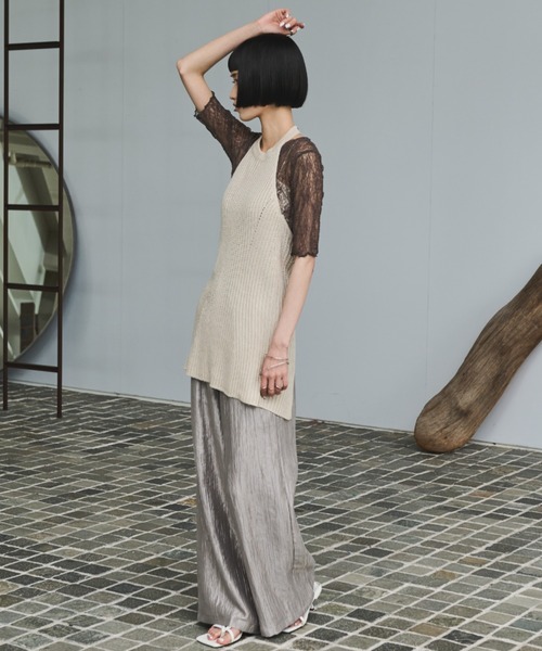 AIC.（エーアイシー）の「リブ編みホルタートップス（その他トップス・レディース・ブラック/キナリ・FREE）」の14枚目の写真