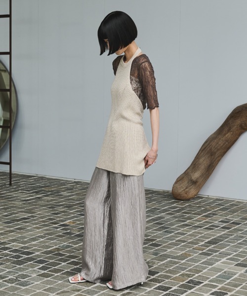 AIC.（エーアイシー）の「リブ編みホルタートップス（その他トップス・レディース・ブラック/キナリ・FREE）」の15枚目の写真