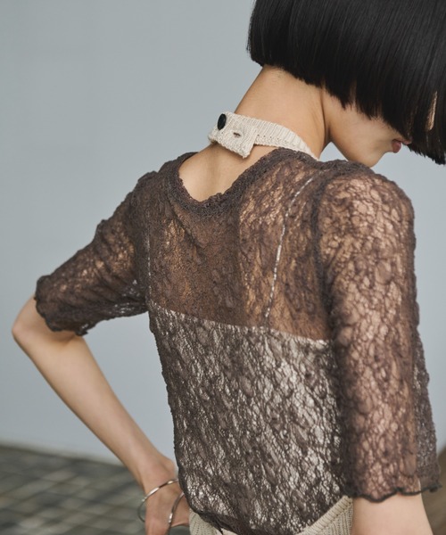 AIC.（エーアイシー）の「リブ編みホルタートップス（その他トップス・レディース・ブラック/キナリ・FREE）」の8枚目の写真