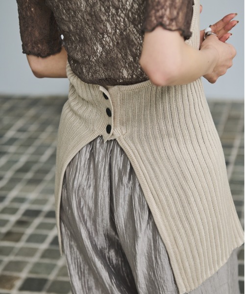 AIC.（エーアイシー）の「リブ編みホルタートップス（その他トップス・レディース・ブラック/キナリ・FREE）」の9枚目の写真