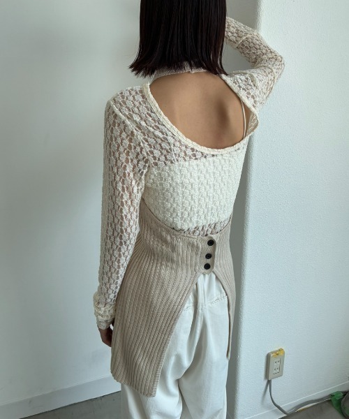 AIC.（エーアイシー）の「リブ編みホルタートップス（その他トップス