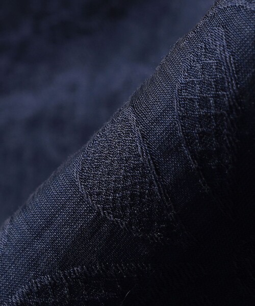 SHIPS any（シップス エニィ）の「SHIPS any:〈洗濯機可能〉フラワー ジャカード バイカラー プルオーバー シャツ（シャツ/ブラウス・レディース・ネイビー/ホワイト・ONE SIZE）」の21枚目の写真