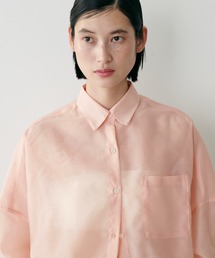 ブラウス 大人気 カジュアル ナチュラル 無地 長袖 シャツブラウス * ピンク natural couture｜ナチュラルクチュールのシャツ/ブラウス