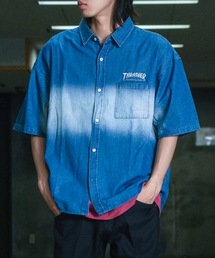 THRASHER（スラッシャー）の「FADE S/S SHIRTS / THRASHERスラッシャーフェード半袖シャツブランドロゴ（シャツ/ブラウス）」