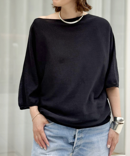 ニット/セーター DEUXIEME CLASSE - ATON DEUXIEME CLASSE - ATON エイトン FUR CASHMERE クルーネック