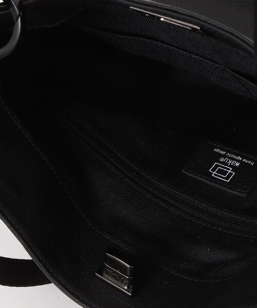 waku（ワク）の「WK-0101　waku　『KURO Series』 ひねり金具付きトート　※A4収納可（トートバッグ・メンズ・ブラック・FREE）」の12枚目の写真