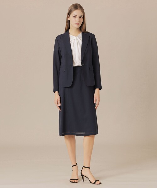 MACKINTOSH LONDON(マッキントッシュ ロンドン)の「ウォッシャブルウールブレンドスカート(スカート・レディース・ネイビー・38/36)」の2枚目の写真