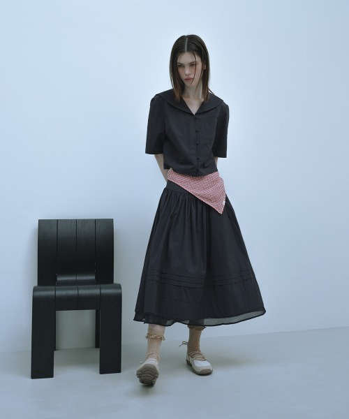 clor（クロル）の「RED GINGHAM KERCHIEF（その他ヘアアクセサリー・レディース・レッド・FREE）」の2枚目の写真