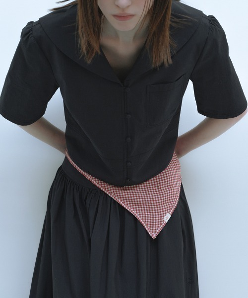 clor（クロル）の「RED GINGHAM KERCHIEF（その他ヘアアクセサリー・レディース・レッド・FREE）」の3枚目の写真