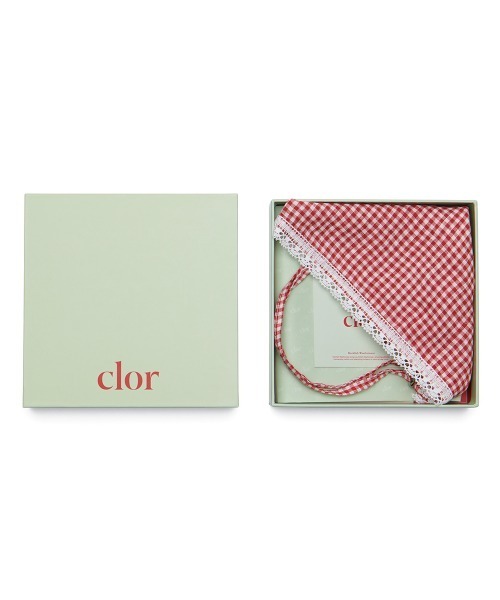 clor（クロル）の「RED GINGHAM KERCHIEF（その他ヘアアクセサリー・レディース・レッド・FREE）」の7枚目の写真