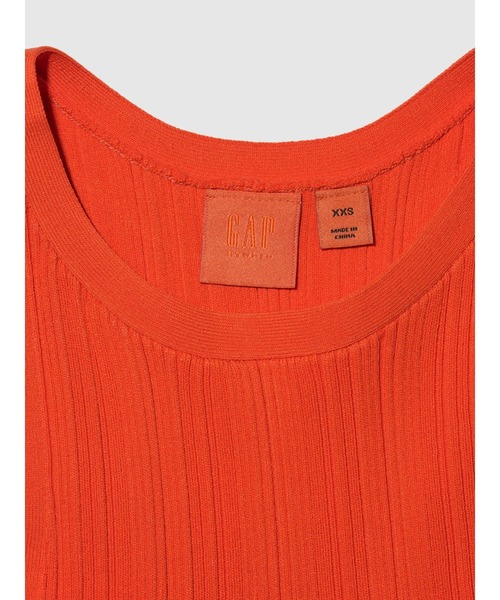 CHANEL オレンジ リブタンクトップ 36 CHANEL オレンジ リブタンクトップ 36 CHANEL オレンジ リブタンク