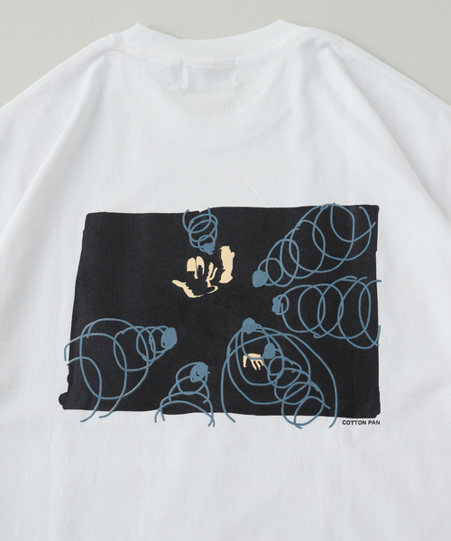 cotton pan（コットンパン）の「COTTONコットンパンPANネオ/Tシャツ（Tシャツ/カットソー・メンズ・ホワイト/ブラック・MEDIUM/LARGE）」の4枚目の写真
