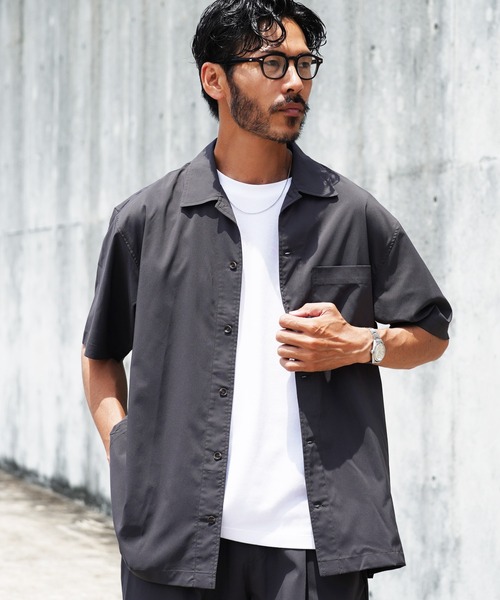 GUNGHO 別注ZIPシャツ & シェフパンツ セットアップ セットアップ】接触冷感 吸汗速乾 シャツ＆ショートパンツ 上下