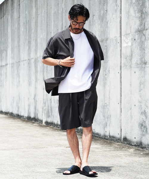 【SHOOP/シュープ】21AW WAVES セットアップ セットアップ】接触冷感 吸汗速乾 シャツ&ショートパンツ 上下
