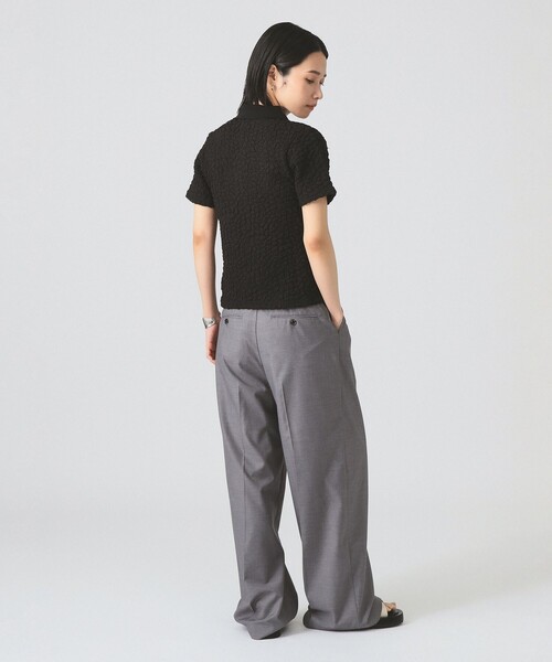 Ray BEAMS(レイビームス)の「フクレジャカード ポロ(Tシャツ/カットソー・レディース・ブラック/オフホワイト/クリーム・ONE SIZE)」の13枚目の写真