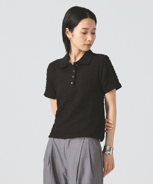 Ray BEAMS(レイビームス)の「フクレジャカード ポロ(Tシャツ/カットソー・レディース・ブラック/オフホワイト/クリーム・ONE SIZE)」の15枚目の写真