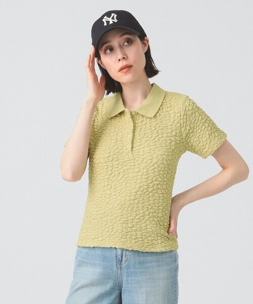 Ray BEAMS(レイビームス)の「フクレジャカード ポロ(Tシャツ/カットソー・レディース・ブラック/オフホワイト/クリーム・ONE SIZE)」の22枚目の写真