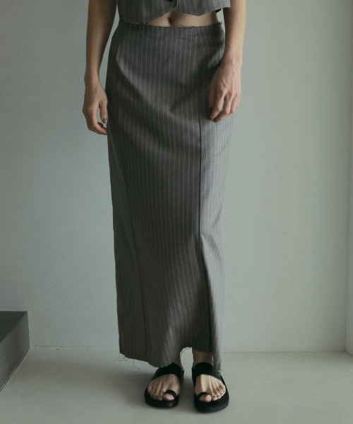 即日発送！anukeスカート新品36サイズ anuke 】Tuck Long Skirt | valance 福井｜レディース セレクト