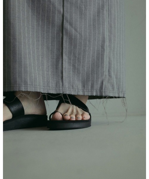 anuke アンヌークCutoff Straight Skirt ブラック ànuke online store（アンヌーク） / Cutoff Straight