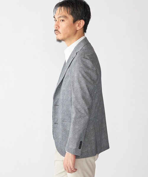 SHIPS（シップス）の「SHIPS: ジャージー ハウンドトゥース プリント ライト ジャケット（テーラードジャケット・メンズ・チャコールグレー・SMALL/MEDIUM/LARGE/X-LARGE）」の13枚目の写真