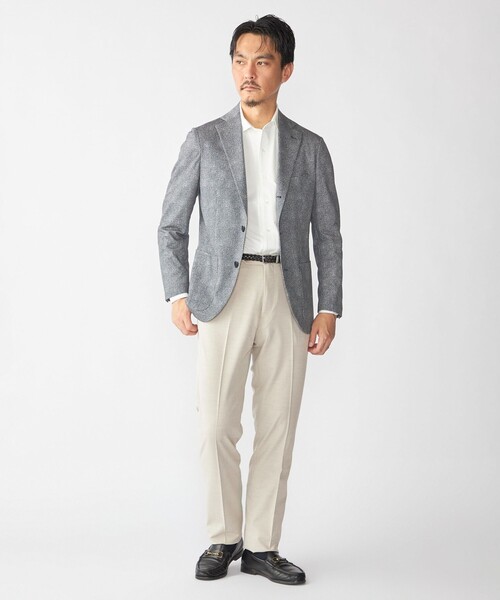 SHIPS（シップス）の「SHIPS: ジャージー ハウンドトゥース プリント ライト ジャケット（テーラードジャケット・メンズ・チャコールグレー・SMALL/MEDIUM/LARGE/X-LARGE）」の10枚目の写真