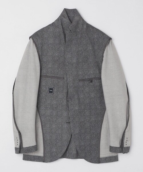 SHIPS（シップス）の「SHIPS: ジャージー ハウンドトゥース プリント ライト ジャケット（テーラードジャケット・メンズ・チャコールグレー・SMALL/MEDIUM/LARGE/X-LARGE）」の11枚目の写真