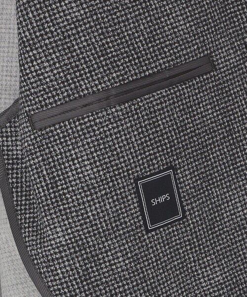 SHIPS（シップス）の「SHIPS: ジャージー ハウンドトゥース プリント ライト ジャケット（テーラードジャケット・メンズ・チャコールグレー・SMALL/MEDIUM/LARGE/X-LARGE）」の6枚目の写真