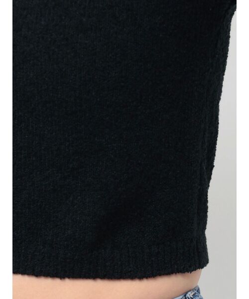 GYDA（ジェイダ）の「Faultless パイルニットトップス（Tシャツ/カットソー・レディース・オフホワイト/スカイブルー/ブラック・FREE）」の9枚目の写真