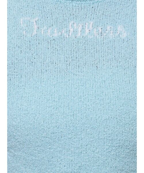 GYDA（ジェイダ）の「Faultless パイルニットトップス（Tシャツ/カットソー・レディース・オフホワイト/スカイブルー/ブラック・FREE）」の5枚目の写真