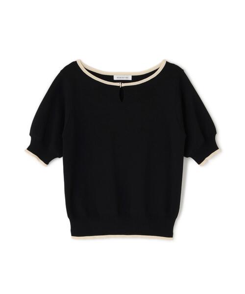 NATURAL BEAUTY BASIC（ナチュラルビューティーベーシック）の「◇バイカラーメタルポイントニット（ニット/セーター・レディース・ブラック系その他/ブラウン系その他/グリーン系その他/ホワイト系その他・FREE）」の5枚目の写真