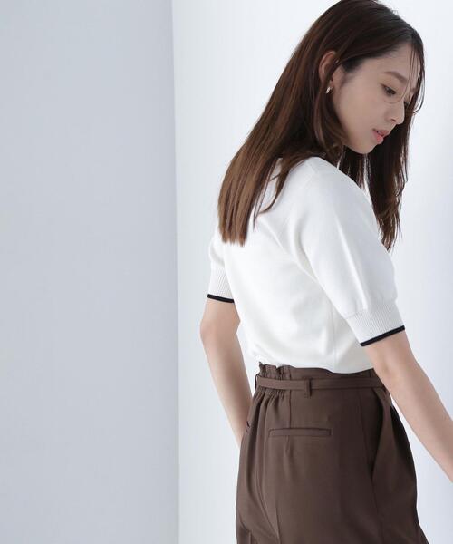 NATURAL BEAUTY BASIC（ナチュラルビューティーベーシック）の「◇バイカラーメタルポイントニット（ニット/セーター・レディース・ブラック系その他/ブラウン系その他/グリーン系その他/ホワイト系その他・FREE）」の18枚目の写真