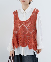 refinedworks | 【refinedworks】レース 素材が特徴的な タンクトップ！(タンクトップ)