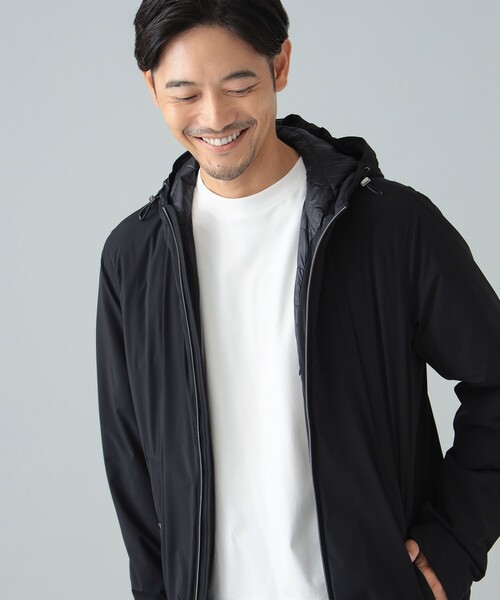 BEAMS F（ビームスエフ）の「HERNO / ストレッチナイロン パッカブル 中綿ブルゾン（ブルゾン・メンズ・ブラック・48/46/52/50）」の2枚目の写真