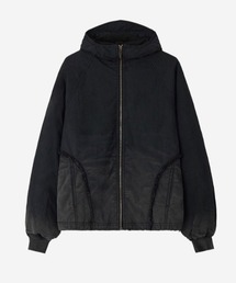 BLR BLUER（ビーエルアールブラー）の「【BLR BLUER】Destroyed Gradation Washing Puffer Jacket / 【ビーエルアール ブラー】グラデーションウォッシングフードジップアップジャケット（MA-1）」