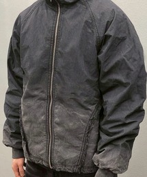 BLR BLUER（ビーエルアールブラー）の「【BLR BLUER】Destroyed Gradation Washing Puffer Jacket / 【ビーエルアール ブラー】グラデーションウォッシングフードジップアップジャケット（MA-1）」