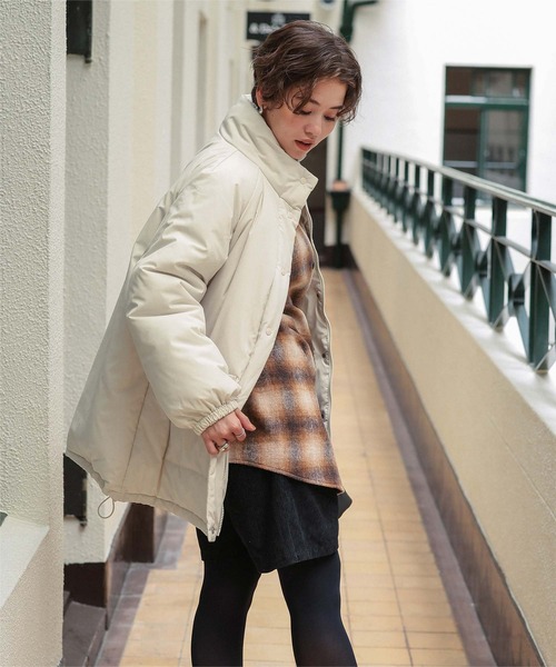 titivate（ティティベイト）の「スタンドカラー中綿ブルゾン（ブルゾン・レディース・アイボリー/ブラック・FREE）」の18枚目の写真