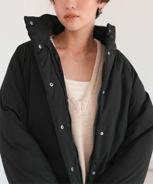 titivate（ティティベイト）の「スタンドカラー中綿ブルゾン（ブルゾン・レディース・アイボリー/ブラック・FREE）」の21枚目の写真