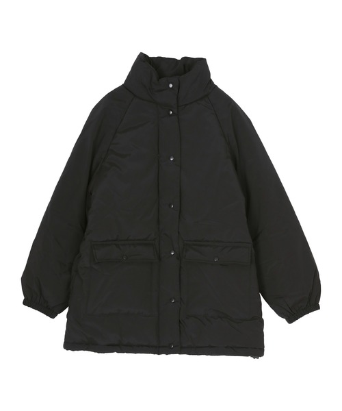 titivate（ティティベイト）の「スタンドカラー中綿ブルゾン（ブルゾン・レディース・アイボリー/ブラック・FREE）」の7枚目の写真