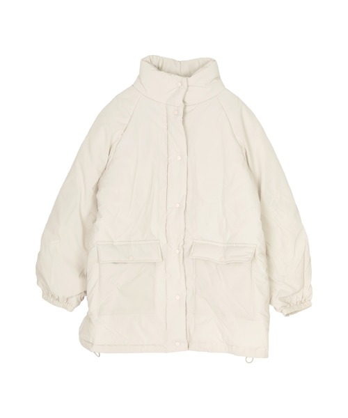 titivate（ティティベイト）の「スタンドカラー中綿ブルゾン（ブルゾン・レディース・アイボリー/ブラック・FREE）」の9枚目の写真