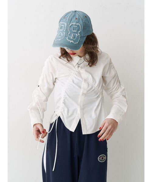 jouetie（ジュエティ）の「ナンバリングダメージキャップ（キャップ・レディース・ブルー/ブラック・FREE）」の6枚目の写真