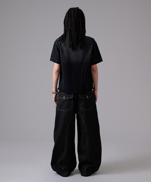 セール】Gradation Studed T-shirt / グラデーションスタッズT