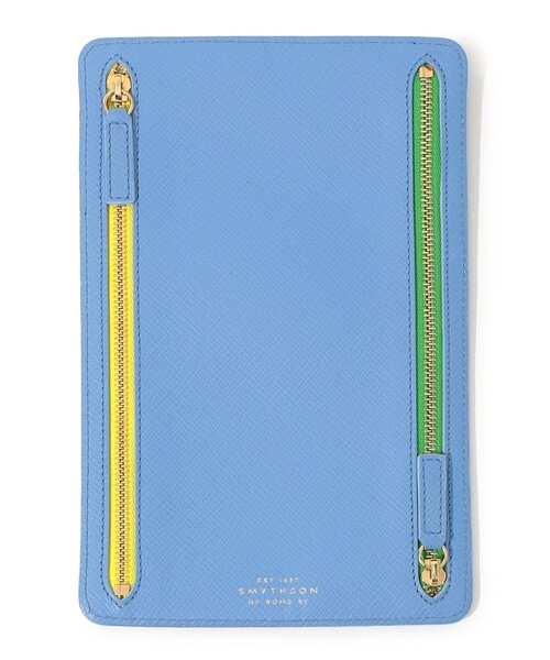 スマイソン SMYTHSON ミニジップカレンシーケース イエロー スマイソンの人気アイテム カレンシーケースが「マルチジップ
