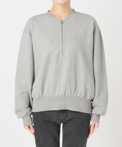 WEB限定》ハーフジップノーカラースウェット（スウェット）｜JOURNAL