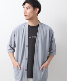 THE SHOP TK  | ツイルステッチ半袖カーディガン【洗濯機OK/接触冷感】(カーディガン/ボレロ)