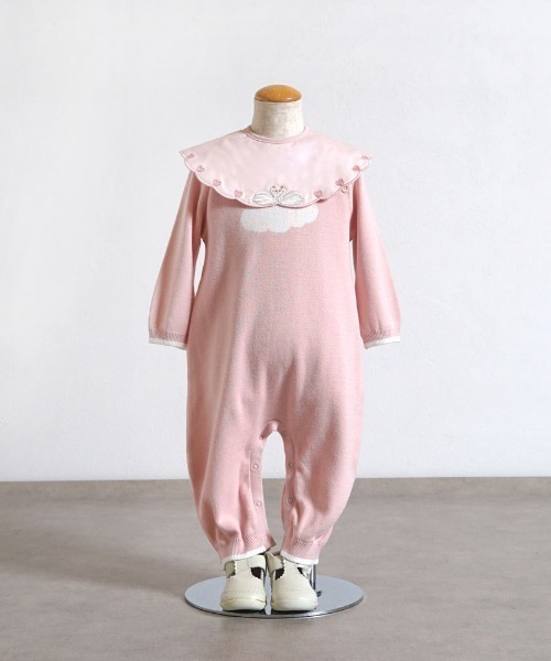 10mois（ディモワ）の「【10mois(ディモワ)】刺繍スタイ スワン×ハート・ぞう×スペード（スタイ/よだれかけ・キッズ・ブルー/ピンク・ONESIZE）」の13枚目の写真